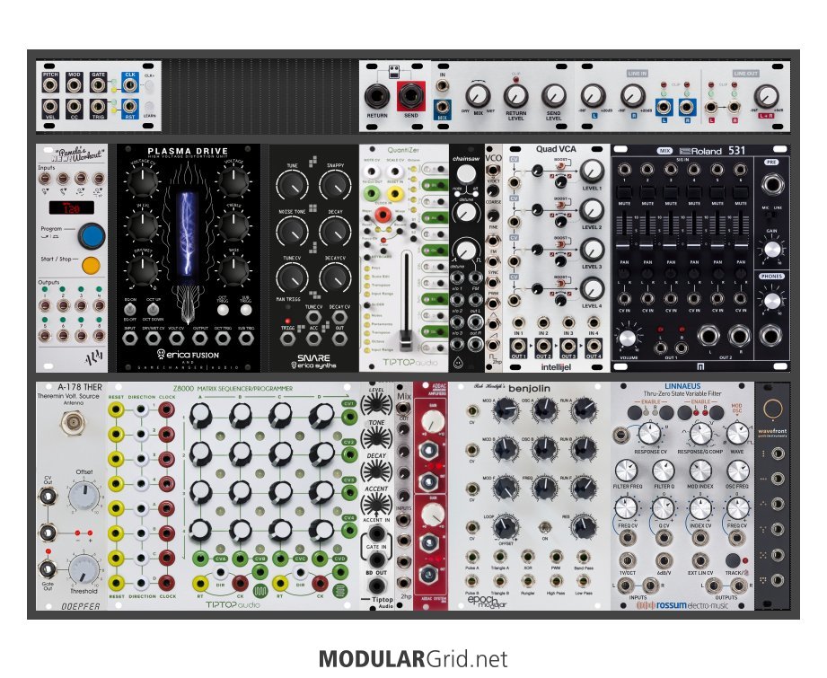 Syncing Intellijel 1u midi with Logic and Pamelas workout